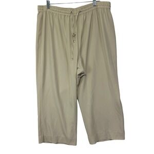 4/$20 Calvin Klein Wide Leg Pants Drawstring 1X Corpcore Career Work Casual‎